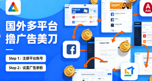 国外广告联盟多平台撸金教程及脚本 日收益几十上百刀-三疯小窝