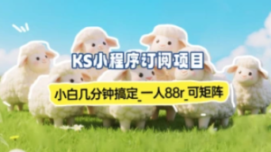 小程序订阅项目_几分钟搞定，一人88r，可矩阵（已测到账）-三疯小窝